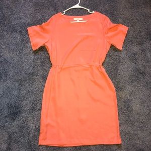 LOFT Tie Waist Shift Dress